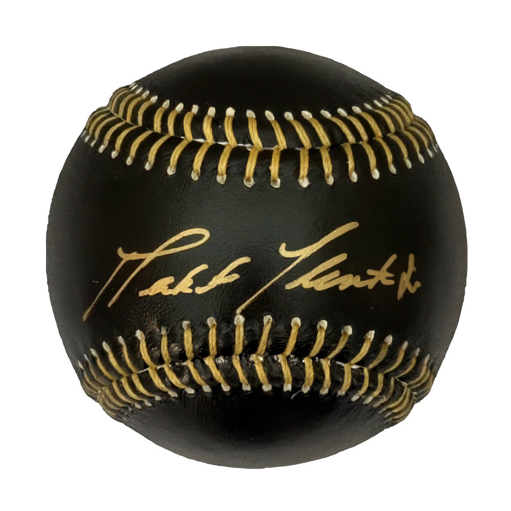 Roberto Clemente Jr. Signed Black & Gold MLB Baseball