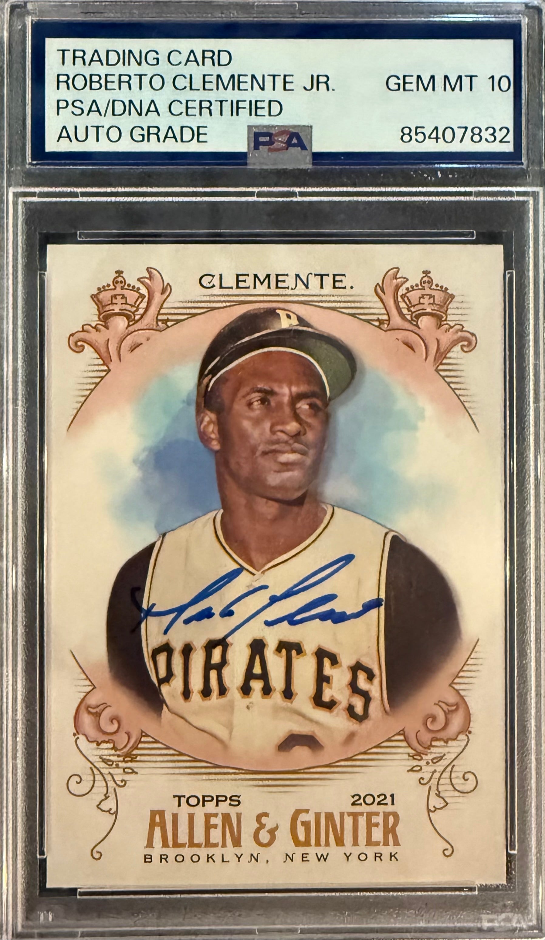 Roberto Clemente Jr. Signed Roberto Clemente 2021 Allen & Ginter Card