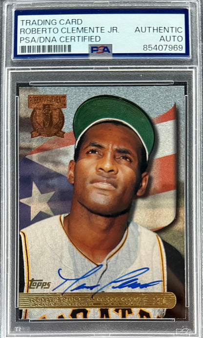 Roberto Clemente Jr. Signed Roberto Clemente 1997 Topps "25th Anniversary" Card