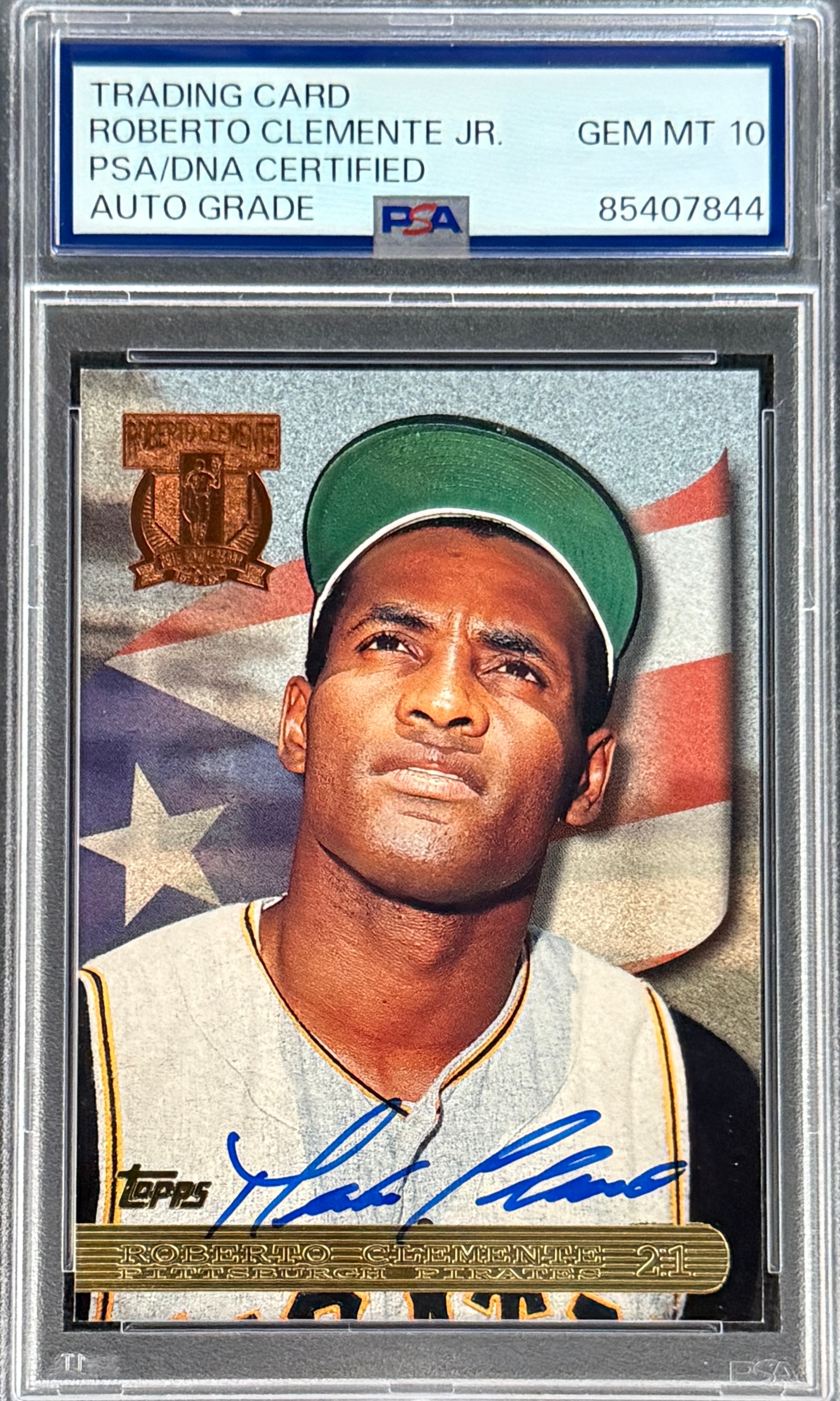 Roberto Clemente Jr. Signed Roberto Clemente 1997 Topps "25th Anniversary" Card