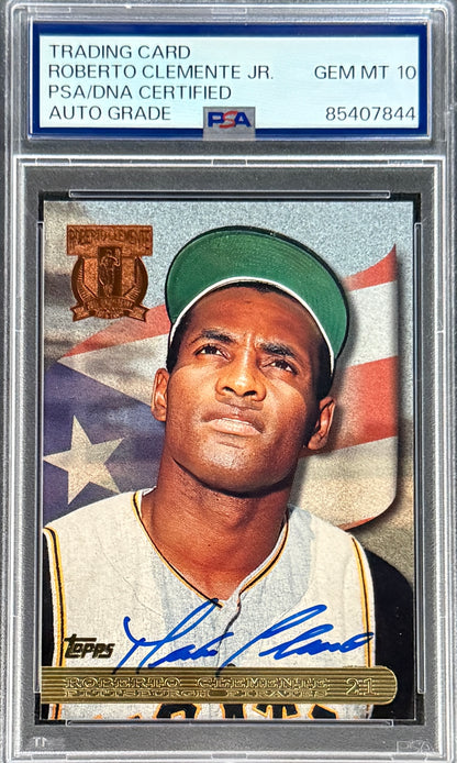 Roberto Clemente Jr. Signed Roberto Clemente 1997 Topps "25th Anniversary" Card