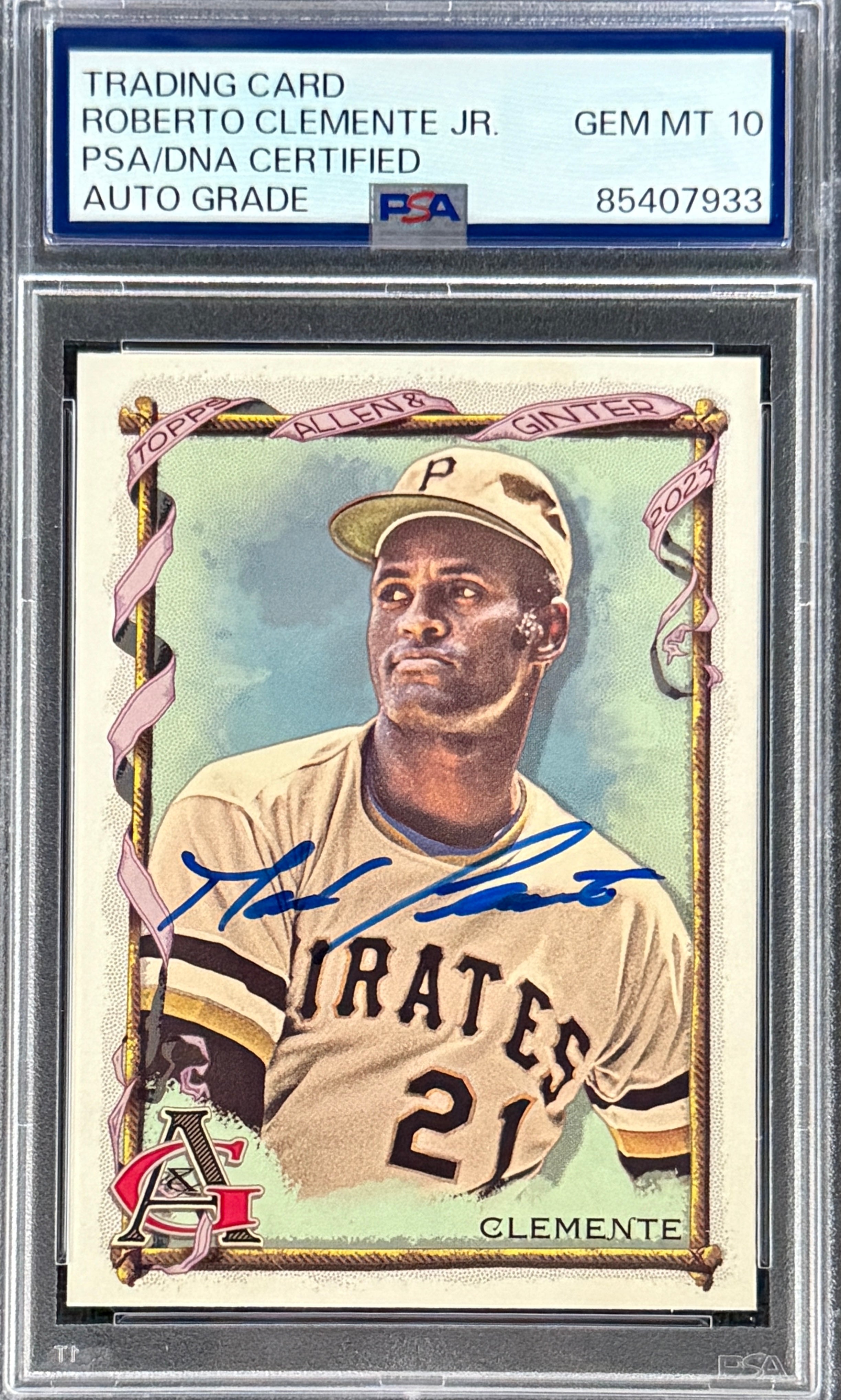 Roberto Clemente Jr. Signed Roberto Clemente 2023 Topps "Allen & Ginter" Card