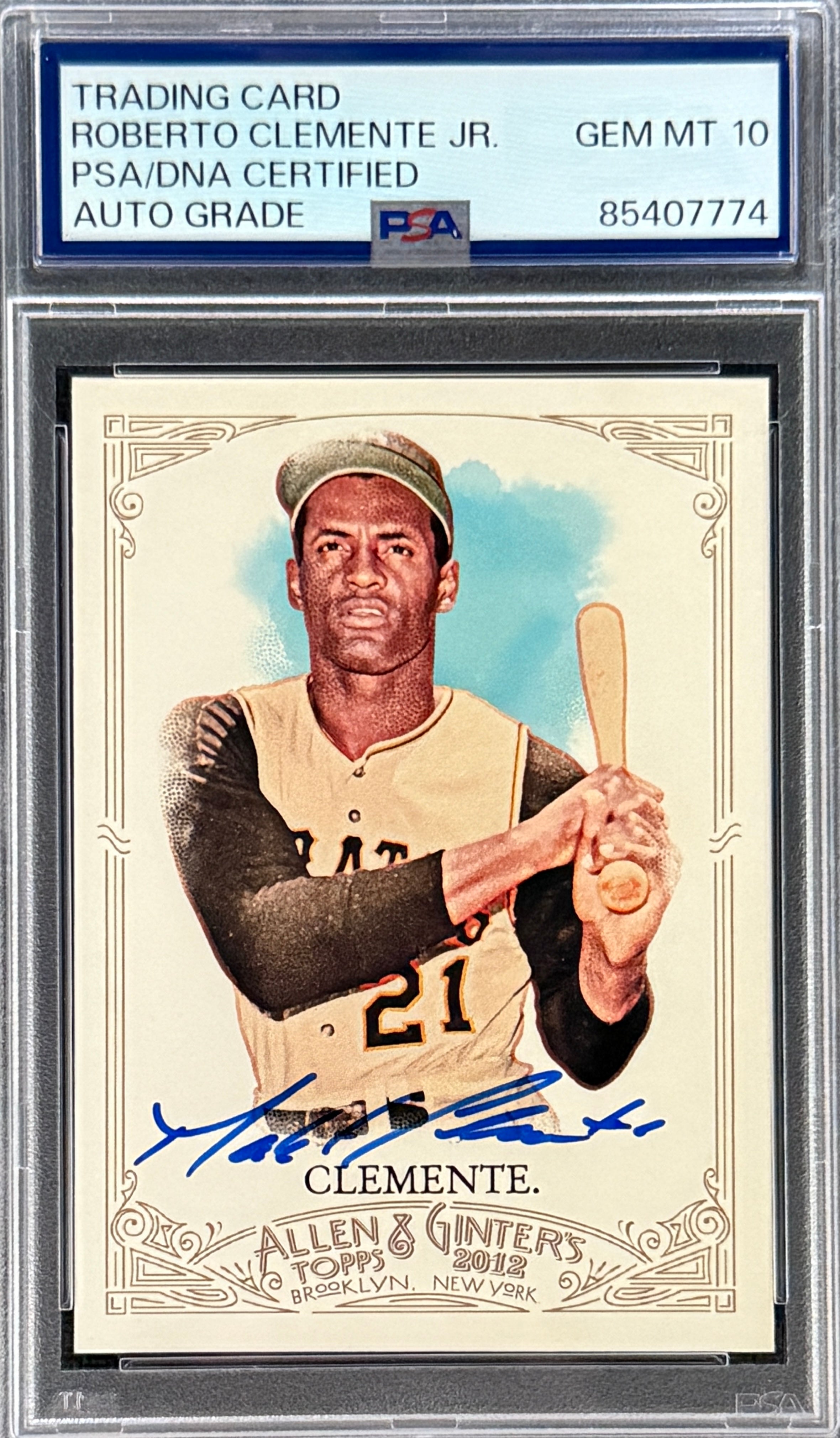 Roberto Clemente Jr. Signed Roberto Clemente 2012 Topps "Allen & Ginter" Card