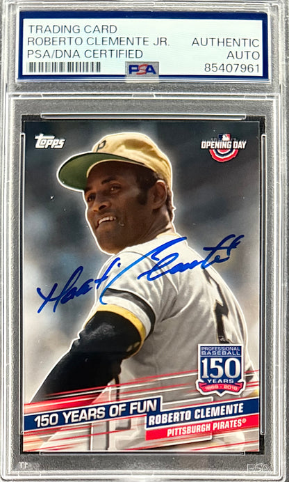 Roberto Clemente Jr. Signed Roberto Clemente 2019 Topps “Opening Day” Card