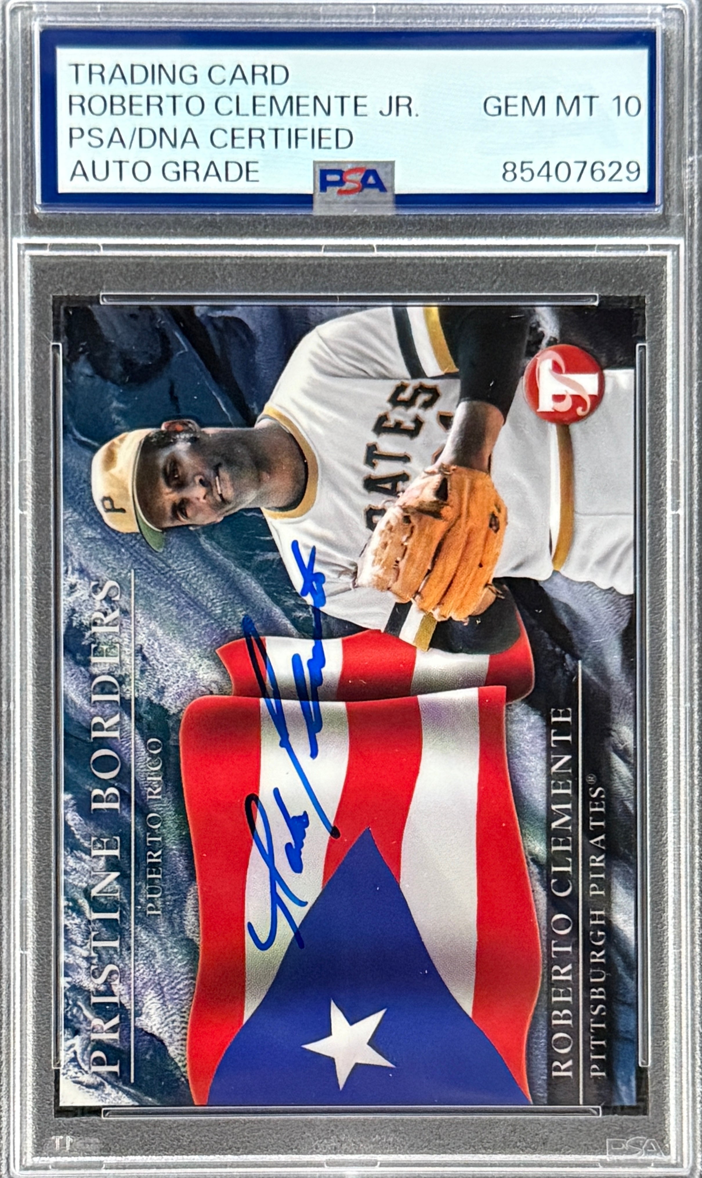 Roberto Clemente Jr. Signed Roberto Clemente 2022 Topps "Pristine Borders" Card