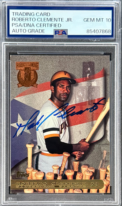 Roberto Clemente Jr. Signed Roberto Clemente 1997 Topps "25th Anniversary" Card