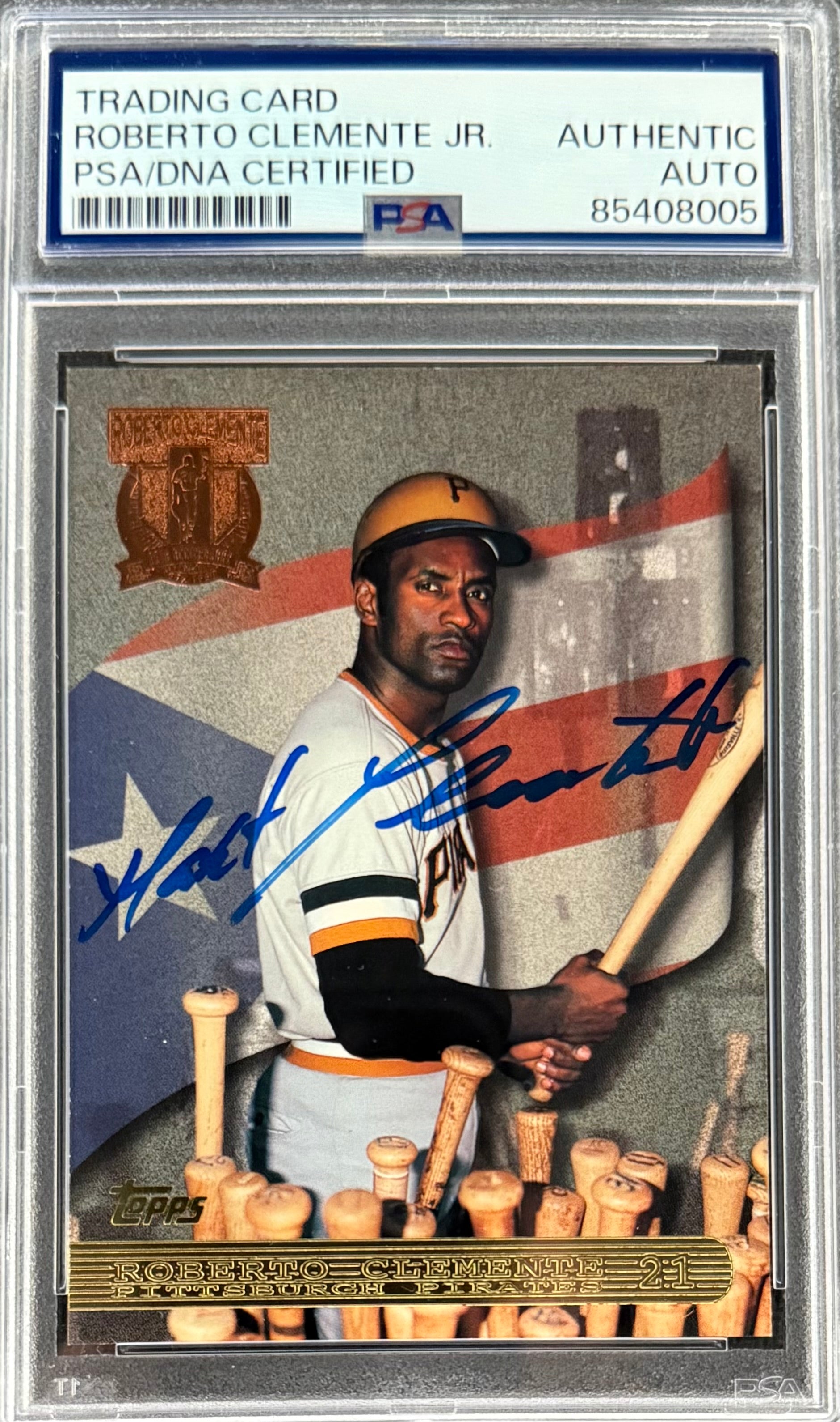 Roberto Clemente Jr. Signed Roberto Clemente 1997 Topps “25th Anniversary” Card