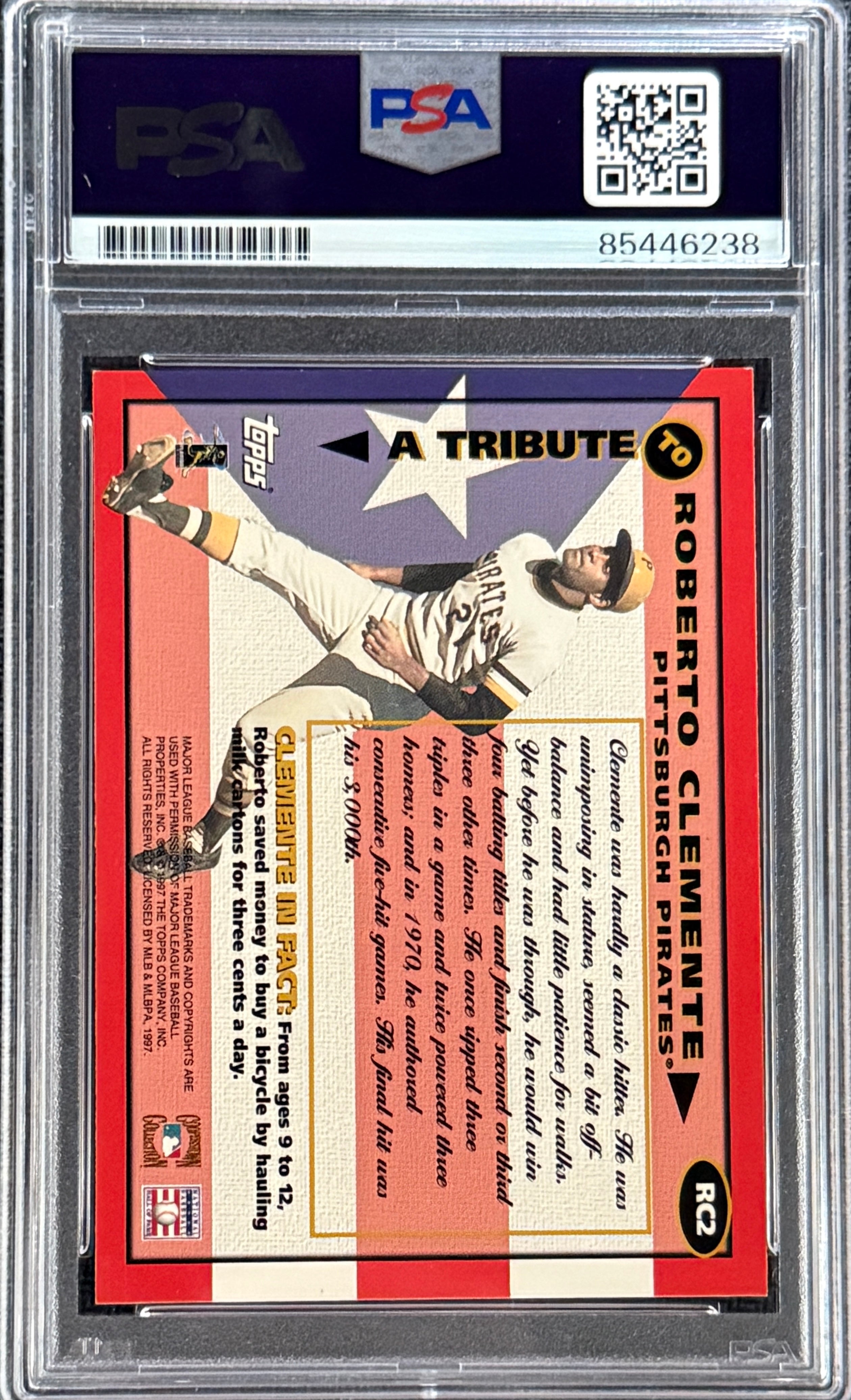 Roberto Clemente Jr. Signed Roberto Clemente 1997 Topps "25th Anniversary" Card
