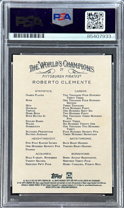 Roberto Clemente Jr. Signed Roberto Clemente 2023 Topps "Allen & Ginter" Card