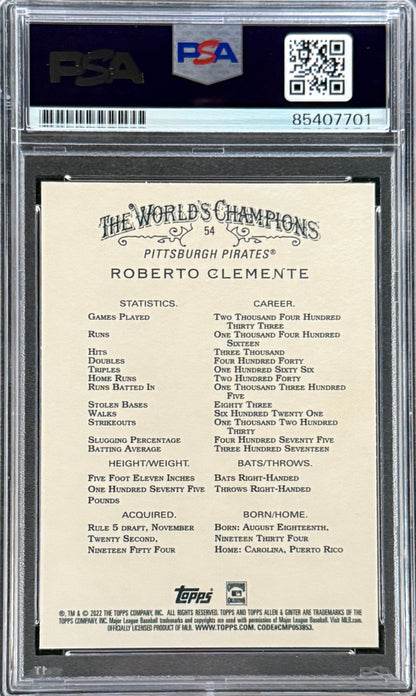 Roberto Clemente Jr. Signed Roberto Clemente 2022 Topps "Allen & Ginter" Card